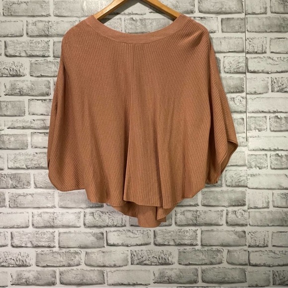 Kerisma Tan Sweater Dolman Sleeve Size S/M - Picture 6 of 9